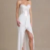 Abito a corsetto in pizzo decorato Beatrix Premium in bianco Abito a corsetto in pizzo decorato Beatrix Premium in bianco