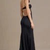 Abito bralette impreziosito in raso Fleurine, nero Abito bralette impreziosito in raso Fleurine, nero