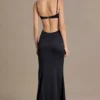 Abito bralette impreziosito in raso Fleurine, nero Abito bralette impreziosito in raso Fleurine, nero