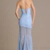 Abito con corsetto in pizzo decorato Liliane Premium in azzurro Abito con corsetto in pizzo decorato Liliane Premium in azzurro