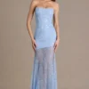Abito con corsetto in pizzo decorato Liliane Premium in azzurro Abito con corsetto in pizzo decorato Liliane Premium in azzurro