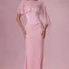 Cappa in chiffon Velina in rosa cipria Cappa in chiffon Velina in rosa cipria