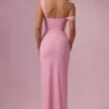 Abito da damigella d’onore Naelle in rete drappeggiata, rosa zucchero filato Abito da damigella d’onore Naelle in rete drappeggiata, rosa zucchero filato