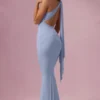 Abito da damigella in jersey Annelise in azzurro polvere