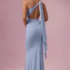 Abito da damigella in jersey Annelise in azzurro polvere