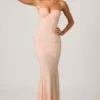 Abito da sera Vesna con scollo a cuore e strascico a sirena, decorato, in rosa antico Abito da sera Vesna con scollo a cuore e strascico a sirena, decorato, in rosa antico