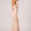 Abito da sera Vesna con scollo a cuore e strascico a sirena, decorato, in rosa antico Abito da sera Vesna con scollo a cuore e strascico a sirena, decorato, in rosa antico