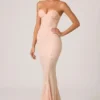 Abito da sera Vesna con scollo a cuore e strascico a sirena, decorato, in rosa antico Abito da sera Vesna con scollo a cuore e strascico a sirena, decorato, in rosa antico