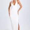 Abito lungo Elisana con scollo all’americana e bordi in pizzo, in TENCEL™ Modal, bianco Abito lungo Elisana con scollo all’americana e bordi in pizzo, in TENCEL™ Modal, bianco