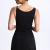 Abito micro mini A-line con ruches in modal Ione, colore nero Abito micro mini A-line con ruches in modal Ione, colore nero