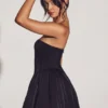 Abito mini in tulle Emeline Corset in nero corvino Abito mini in tulle Emeline Corset in nero corvino