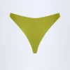 Bermuda Slip Bikini con decorazioni in perline in verde oliva Bermuda Slip Bikini con decorazioni in perline in verde oliva