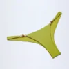Bermuda Slip Bikini con decorazioni in perline in verde oliva Bermuda Slip Bikini con decorazioni in perline in verde oliva