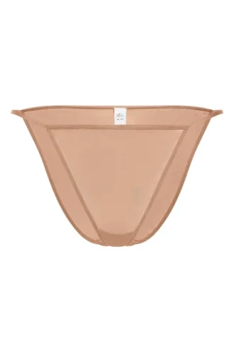 Bikini a perizoma in morbida rete Intimates color pesca caldo