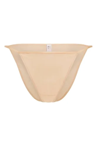 Bikini a perizoma in morbida rete Intimates, colore beige