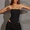 Body a fascia Allegra in nero Body a fascia Allegra in nero