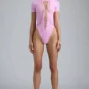Body allacciato Raine in rosa violetto Body allacciato Raine in rosa violetto