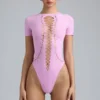 Body allacciato Raine in rosa violetto Body allacciato Raine in rosa violetto