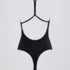 Body con cut-out in nero Body con cut-out in nero