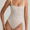 Body Jolla in Modal con scollo quadrato a righe rosa e gialle Body Jolla in Modal con scollo quadrato a righe rosa e gialle