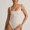 Body Jolla in Modal con scollo quadrato a righe rosa e gialle Body Jolla in Modal con scollo quadrato a righe rosa e gialle