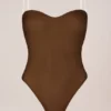 Body senza spalline Intimates color castagna Body senza spalline Intimates color castagna