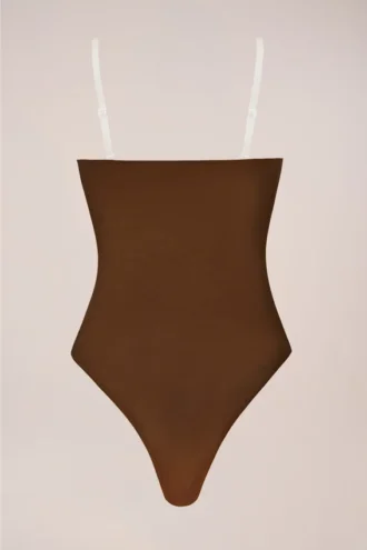 Body senza spalline Intimates color castagna