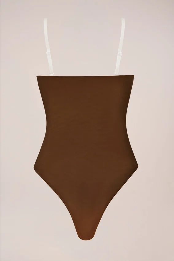 Body senza spalline Intimates color castagna Body senza spalline Intimates color castagna