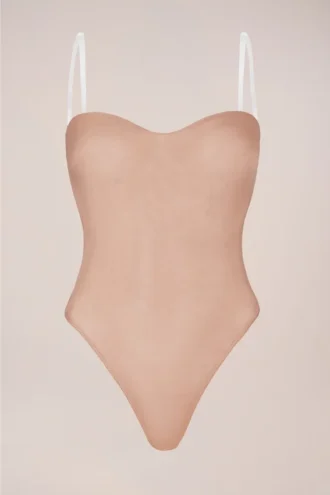 Body senza spalline Intimates in pesca caldo