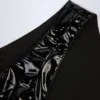 Body Siana in vinile lucido con scollo a V, colore nero Body Siana in vinile lucido con scollo a V, colore nero