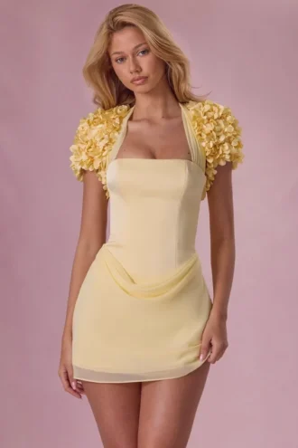 Bolero corto Soretta in giallo burro Bolero corto Soretta in giallo burro