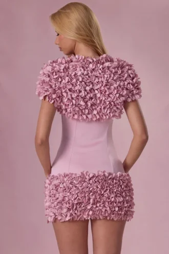 Bolero corto Soretta in rosa cipria Bolero corto Soretta in rosa cipria