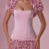 Bolero corto Soretta in rosa cipria Bolero corto Soretta in rosa cipria