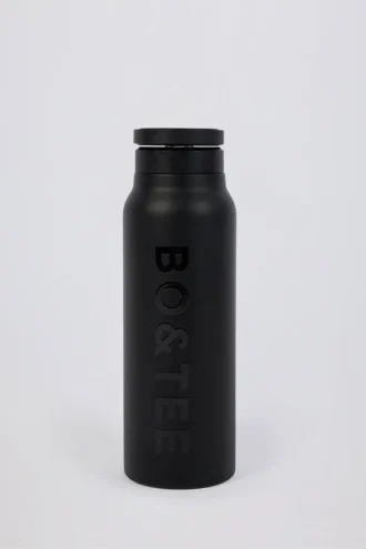 Borraccia in acciaio inossidabile con isolamento termico magnetico, colore nero Borraccia in acciaio inossidabile con isolamento termico magnetico, colore nero