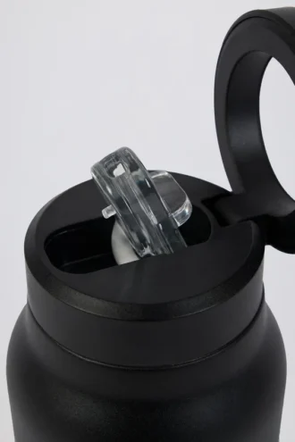Borraccia in acciaio inossidabile con isolamento termico magnetico, colore nero Borraccia in acciaio inossidabile con isolamento termico magnetico, colore nero