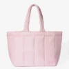 Borsa tote imbottita impermeabile in rosa cipria Borsa tote imbottita impermeabile in rosa cipria