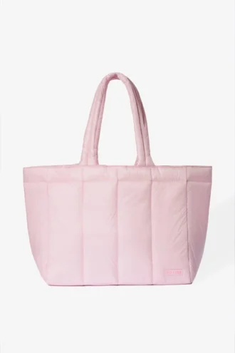 Borsa tote imbottita impermeabile in rosa cipria Borsa tote imbottita impermeabile in rosa cipria