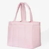 Borsa tote imbottita impermeabile in rosa cipria Borsa tote imbottita impermeabile in rosa cipria