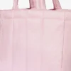 Borsa tote imbottita impermeabile in rosa cipria Borsa tote imbottita impermeabile in rosa cipria