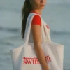 Borsa tote in spugna Velika, bianca Borsa tote in spugna Velika, bianca