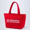 Borsa tote in spugna Velika in rosso fuoco Borsa tote in spugna Velika in rosso fuoco