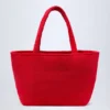 Borsa tote in spugna Velika in rosso fuoco Borsa tote in spugna Velika in rosso fuoco