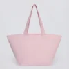 Borsa tote oversize in rosa cipria Borsa tote oversize in rosa cipria