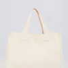 Borsa tote oversize in tela color guscio d’uovo Borsa tote oversize in tela color guscio d’uovo