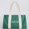 Borsa tote oversize in tela verde Borsa tote oversize in tela verde