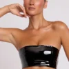 Bralette a fascia in vinile Jadis in nero Bralette a fascia in vinile Jadis in nero
