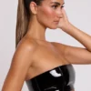 Bralette a fascia in vinile Jadis in nero Bralette a fascia in vinile Jadis in nero
