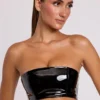 Bralette a fascia in vinile Jadis in nero Bralette a fascia in vinile Jadis in nero