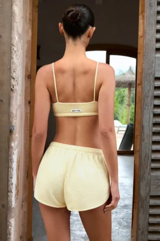 Bralette con scollo quadrato in giallo limone Bralette con scollo quadrato in giallo limone