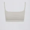 Bralette con scollo quadrato in grigio chiaro Bralette con scollo quadrato in grigio chiaro
